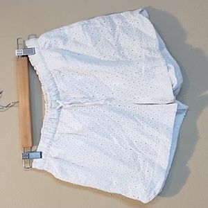 Girl's Cat & Jack White Eyelet Shorts